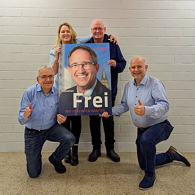 Von Links: Klaus Ries-Müller, Carina Menakker, Axel Jänichen und Holger Ries.