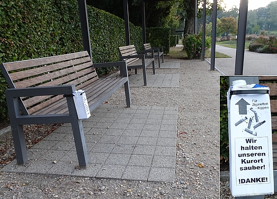 Selbstgebastelte Aschenbecher aus Tetrapack-Behältern 