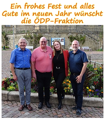 von rechts:  Holger Ries, Carina Menakker, Axel Jänichen und Klaus Ries-Müller