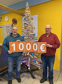 Von links: Jugendpfleger Eric Fuchs und ÖDP-Stadtrat Axel Jänichen im Bad Rappenauer Jugendhaus  